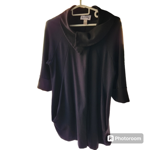 Josef Ribkoff women's cape blazer size 10 US black - Picture 1 of 5
